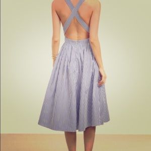 Open back swing dress